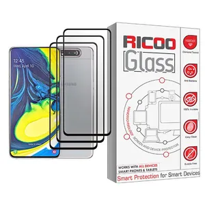 Ricoo Glass MIX003 Screen Protector For Samsung Galaxy A80 Pack Of 3