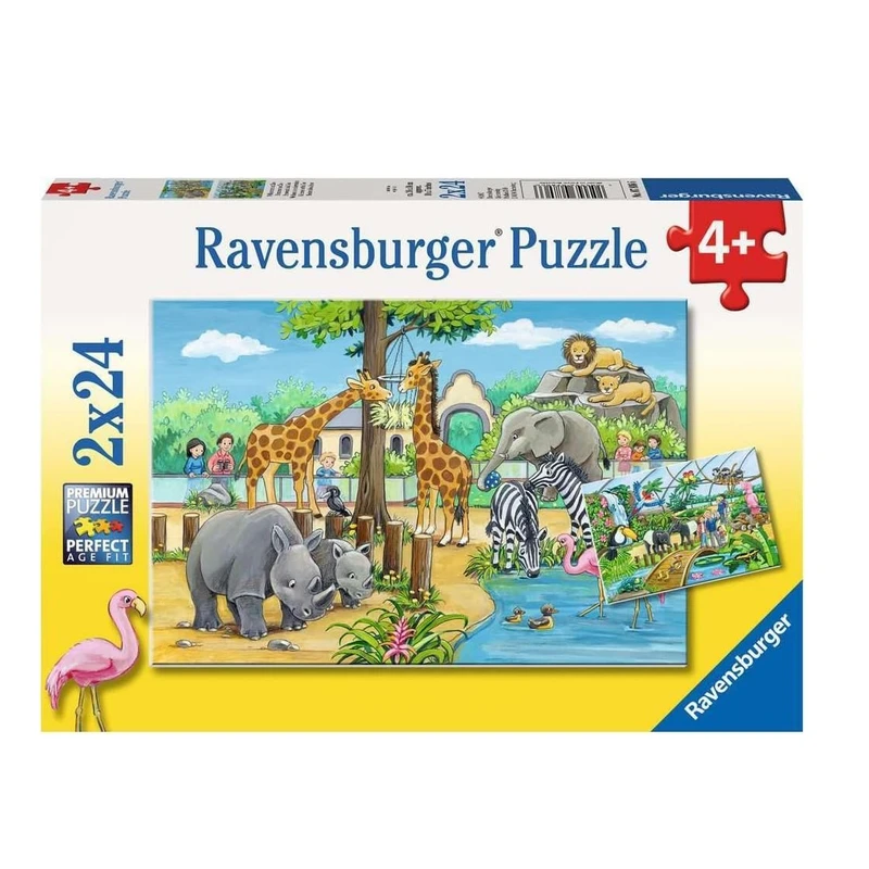 پازل 24 تکه راونزبرگر مدل Welcome to the Zoo کد 07806 مجموعه 2 عددی