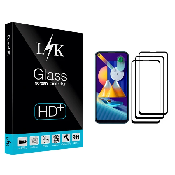 محافظ صفحه نمایش ال کی مدل +LITE مناسب برای گوشی موبایل سامسونگ Galaxy M11 بسته سه عددی