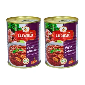 کنسرو خوراک بادمجان شهدین - 370 گرم بسته 2 عددی