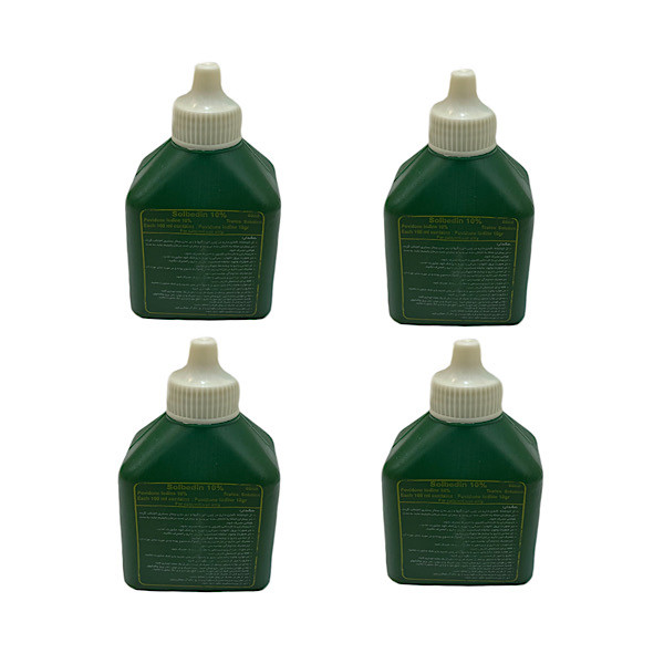 محلول ضدعفونی کننده بتادین پوویدون آیداین مدل T4 حجم 60 میلی لیتر مجموعه 4 عددی