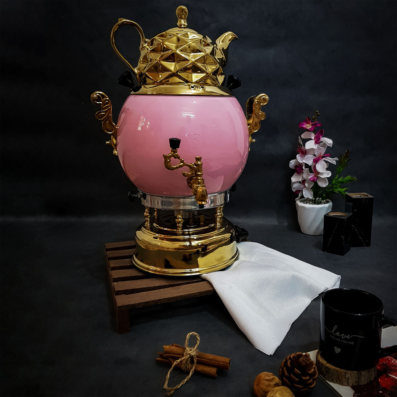 سماور گازی مدل عروس کد F301 ظرفیت 6 لیتر سماور گازی مدل عروس کد F301 ظرفیت 6 لیتر