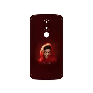 MAHOOT Portrait of an Indian Woman Cover Sticker for Motorola Moto M