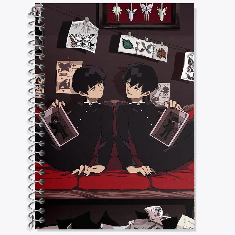 دفتر لغت 50 برگ خندالو مدل شییکو انیمه موب سایکو Mob Psycho 100 کد 24482