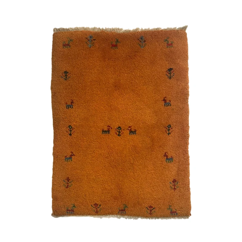 گبه دستباف نیم متری مدل بافت قشقای شیراز کد NKP-sgp60