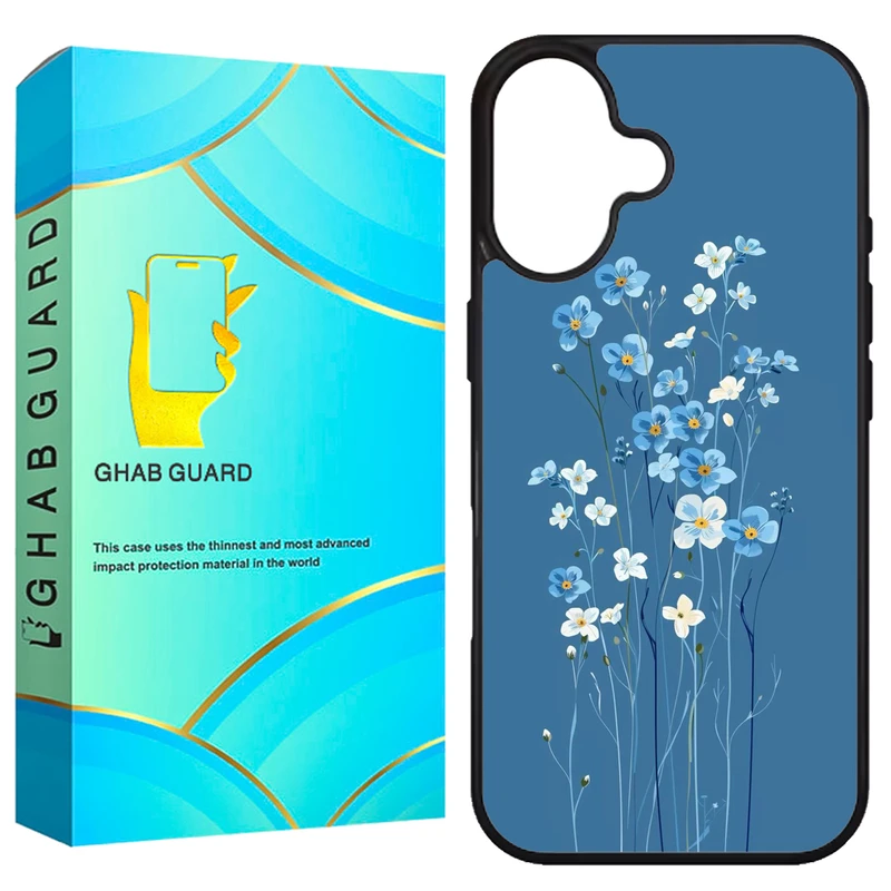 کاور قاب گارد طرح گل مدل G16PL مناسب برای گوشی موبایل اپل iPhone 16 Plus