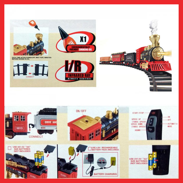 قطار بازی کنترلی ریل کینگ مدل Smoking Train