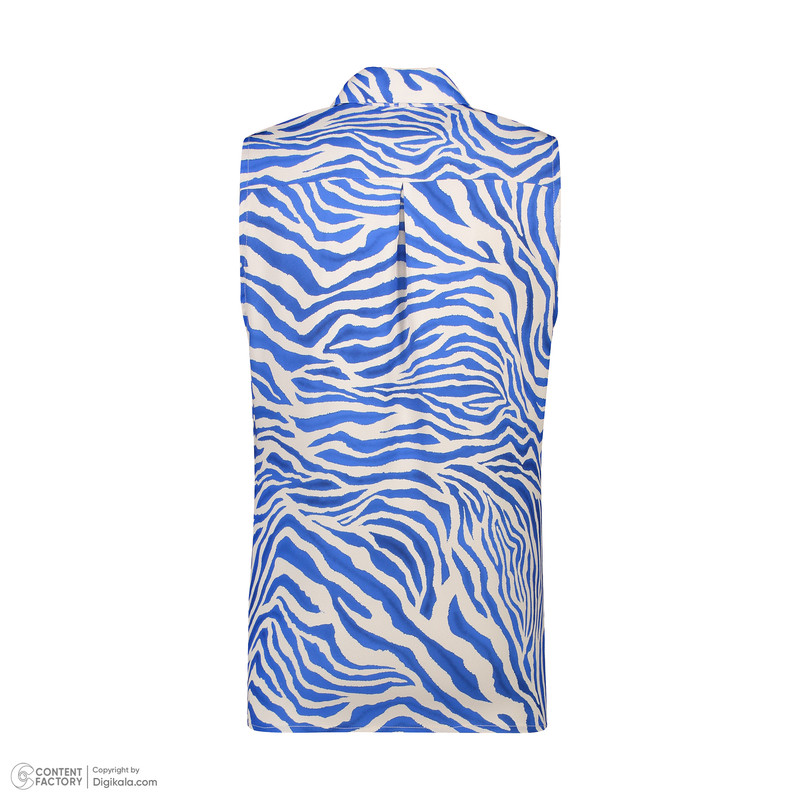 شومیز زنانه ریسانی مدل 3082 رنگ آبی