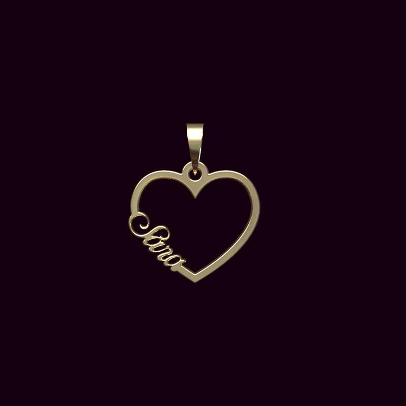 آویز گردنبند طلا 18 عیار زنانه مدوپد مدل اسم سارا sara کد PB1-10425