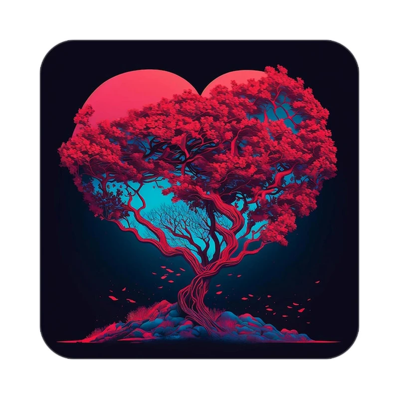 زیر لیوانی کاکتی مدل عاشقانه کد mp13102