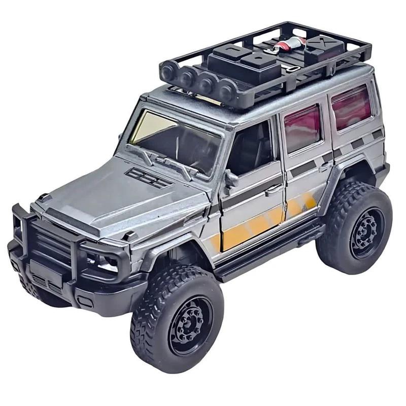 ماشین بازی ناب سل مدل مرسدس بنز جی کلاس آفرود فلزی چراغدار موزیکال عقب کش Mercedes-Benz G-Class Off-Road Toy Car with Musical Lights