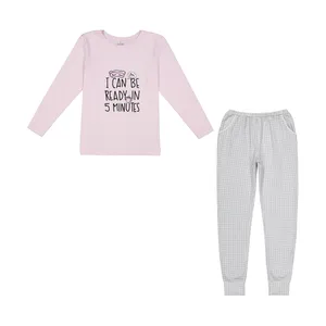 ست تی شرت آستین بلند و شلوار دخترانه ناربن مدل 1521418-87