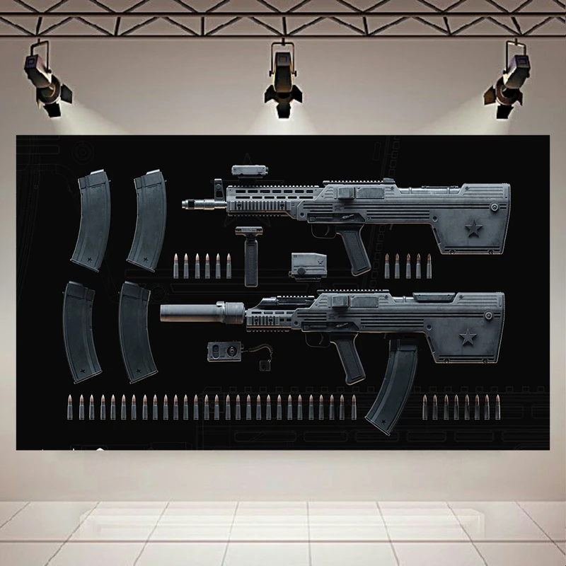 پوستر طرح اسلحه مدل AK1001 کد AR3870