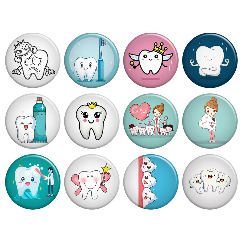 پیکسل گالری باجو طرح دندان و دندانپزشکی کد 44 مجموعه 12 عددی