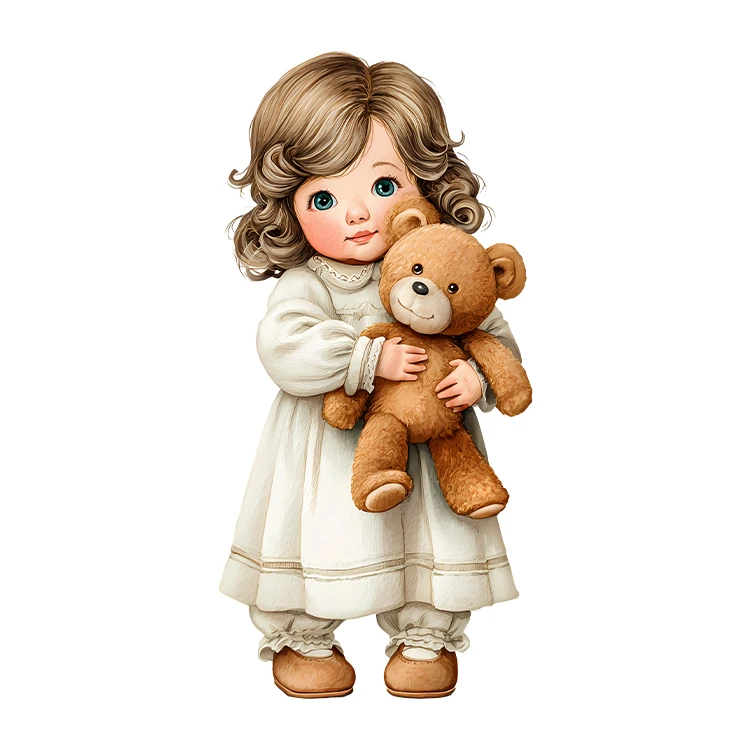 استیکر پارچه و لباس پاد آفرین مدل کارتونی دخترانه کد S5914