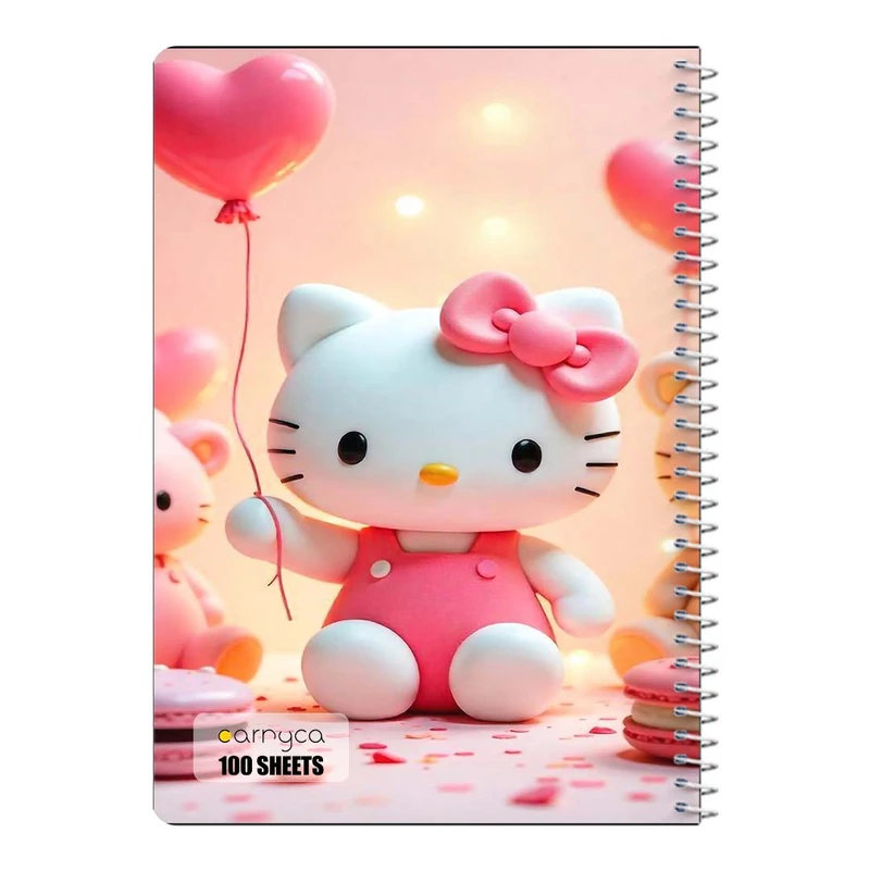 دفتر مشق 100 برگ سیمی کارنیکا طرح هلو کیتی hello kitty کد 56196