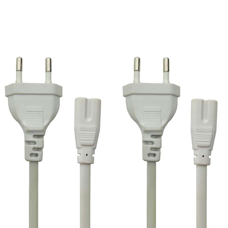 کابل برق دو پین مدل سپید بسته 2 عددی کابل برق دو پین مدل سپید بسته 2 عددی