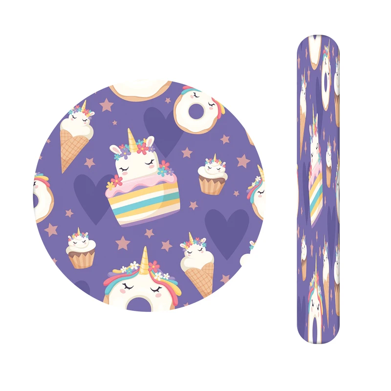 آینه آرایشی جیبی مدل یونیکورن کد 475  به همراه سوهان ناخن