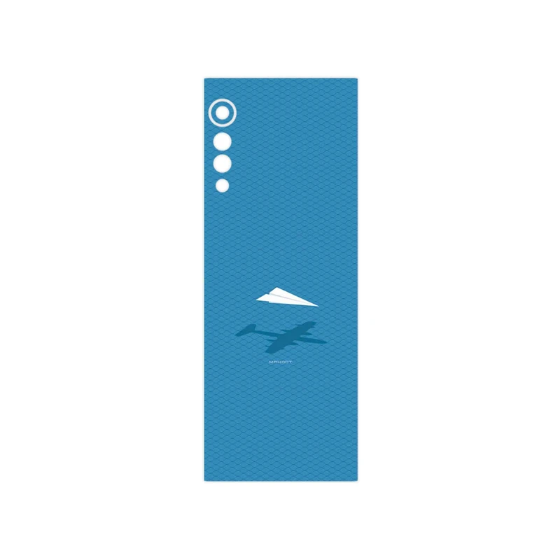 برچسب پوششی ماهوت مدل Minimal Paper Airplane مناسب برای گوشی موبایل ال جی Velvet 5G