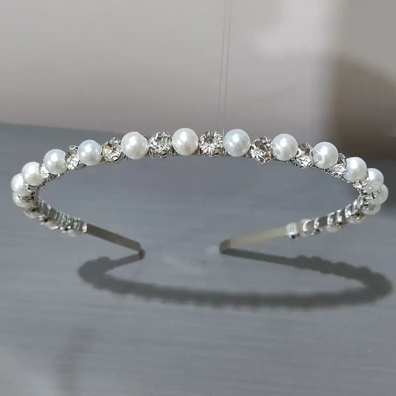 تل مو زنانه مدل مجلسی مرواریدی کد shs