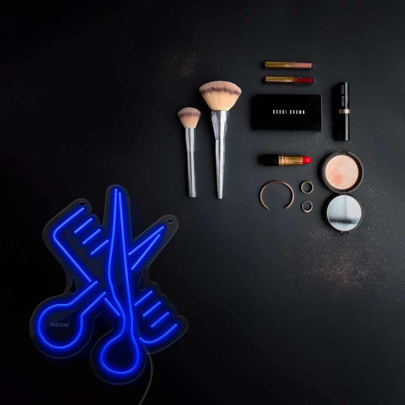 چراغ دیواری نئون دیزاین طرح Barber_BL