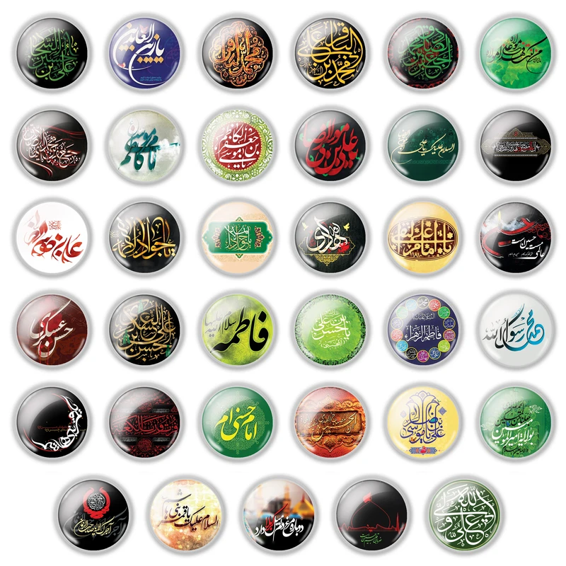 پیکسل طرح چهارده معصوم (علیهم السلام) کد01 مجموعه 35 عددی