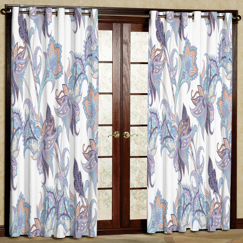 پرده مدل گلدار مخمل پانچی کد 2134 سایز 200x140 سانتی متر