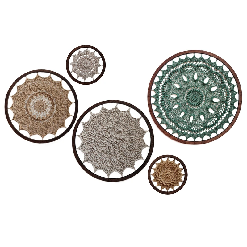 دیوارکوب بافتنی کد R30 مجموعه 5 عددی