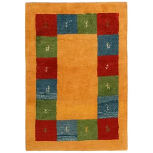 گبه دستبافت یک و نیم متری مدل ایلیاتی کد 522906