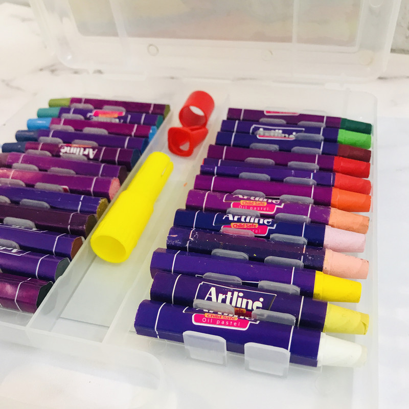 پاستل روغنی 24 رنگ آرت لاین طرح جغد و فیل