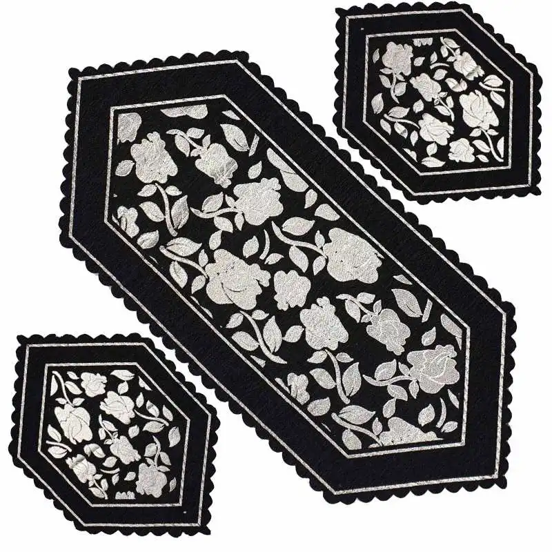 ست رومیزی  سه تکه مدل گلستان کد AS90-40