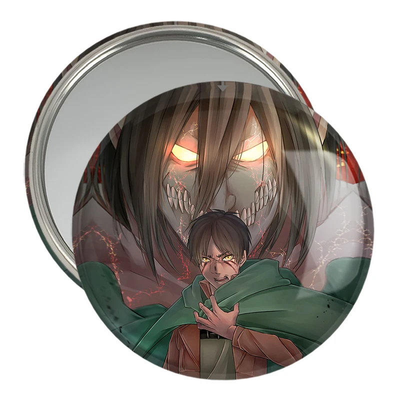 آینه جیبی خندالو مدل ارن یگر و حالت تایتانی انیمه اتک آن تایتان Attack on Titan  کد 10993
