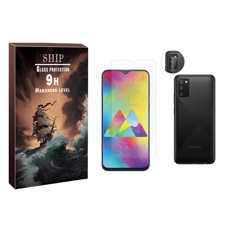  محافظ صفحه نمایش شیپ مدل SDHP-01 مناسب برای گوشی موبایل سامسونگ Galaxy A20s به همراه محافظ لنز