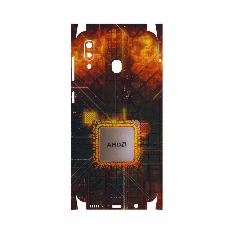 برچسب پوششی ماهوت مدل AMD Brand-FullSkin مناسب برای گوشی موبایل سامسونگ Galaxy A20