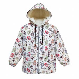 کاپشن دخترانه مدل عروسکی LABUBU