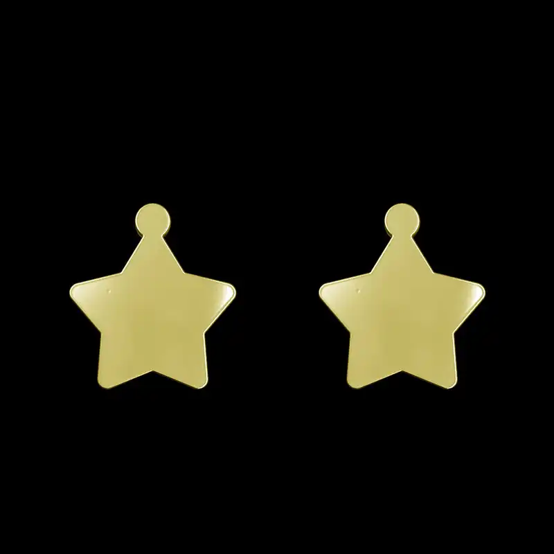 گوشواره طلا 18 عیار زنانه مدوپد مدل ستاره کد GA1-15347