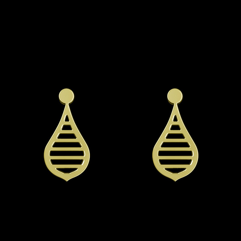 گوشواره طلا 18 عیار زنانه مدوپد مدل اشک کد GA1-11292