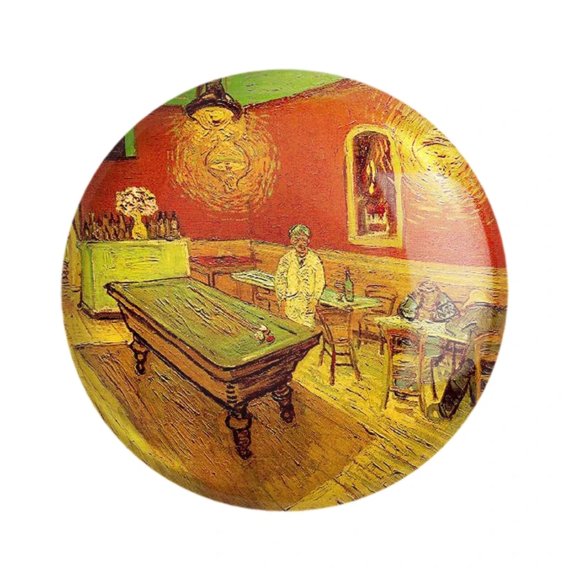 مگنت خندالو مدل نقاشی کافه شبانه اثر ونسان ونگوگ کد 25473