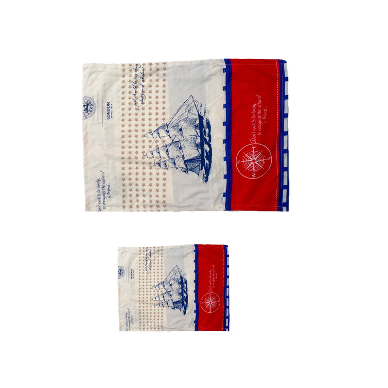 کاور تشک مهمان مدل ملوانی کد D03 سایز 100x195 سانتی متر به همراه روبالشی