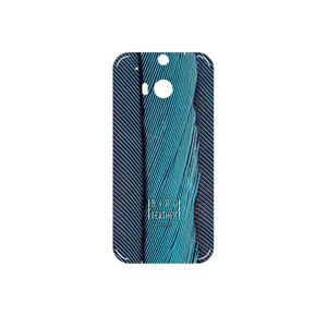 MAHOOT Turquoise feathers Cover Sticker for HTC One M8