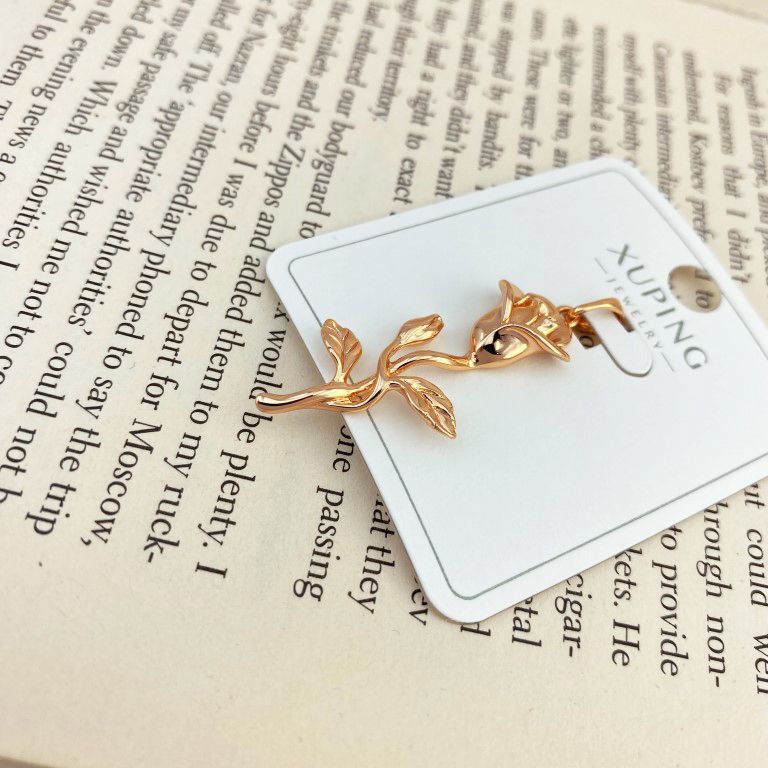 آویز گردنبند زنانه ژوپینگ مدل گل رز کد N4168 -  - 4