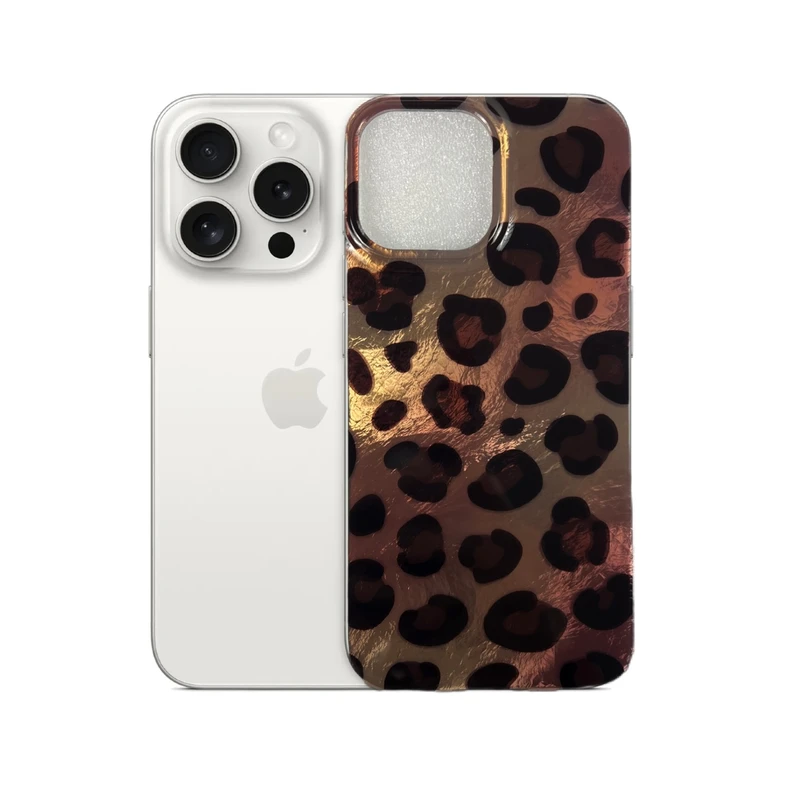 کاور‌ طرح پلنگی مناسب برای گوشی موبایل اپل iPhone 16 Pro Max