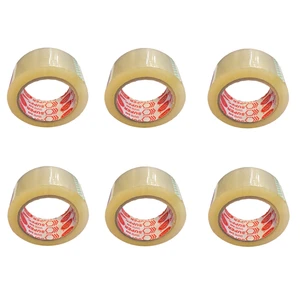 چسب پهن چسب سینا مدل Super Tape S45 عرض 48 میلی متر بسته 6 عددی