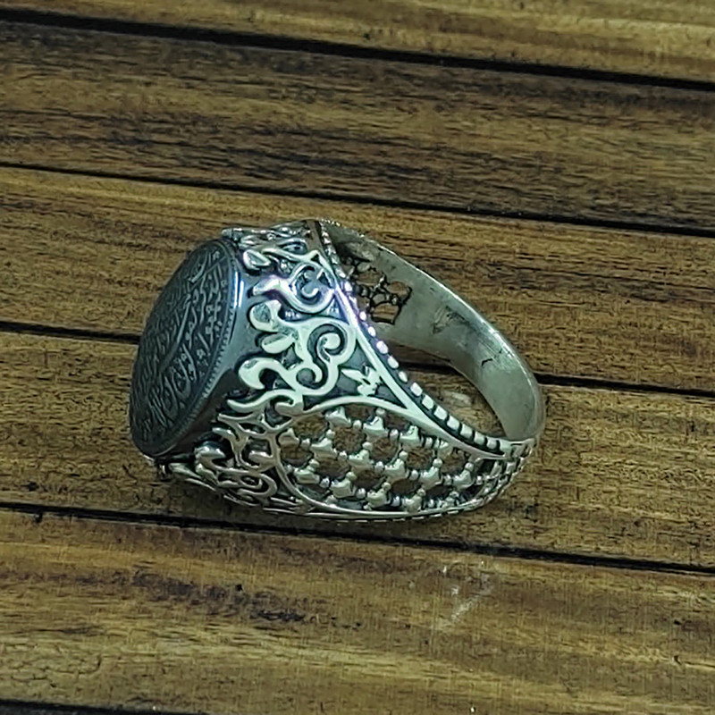 انگشتر نقره مردانه سلین کالا مدل حدید Mps-6