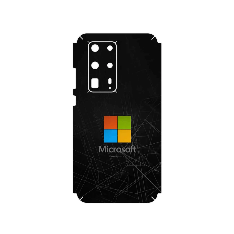 برچسب پوششی ماهوت مدل Microsoft_Logo مناسب برای گوشی موبایل هوآوی P40 Pro Plus