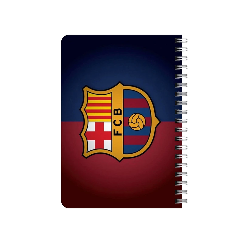 دفترچه یادداشت بامبیلیپ مدل چوبی طرح لوگو بارسلونا کد 2058402