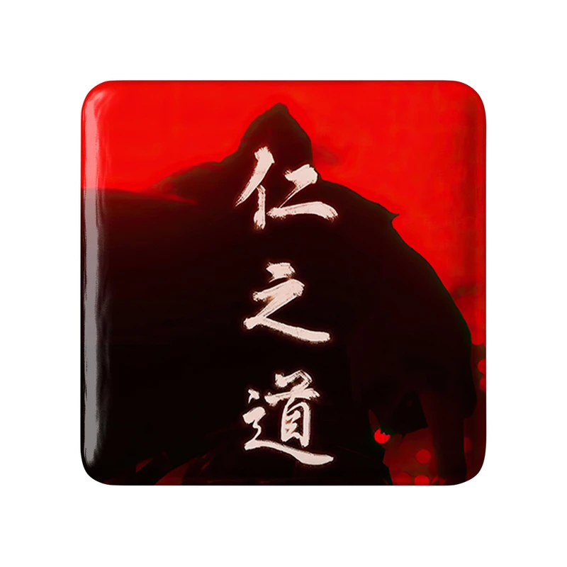 پیکسل خندالو طرح جین گوست آف سوشیما مدل مربعی کد 30817