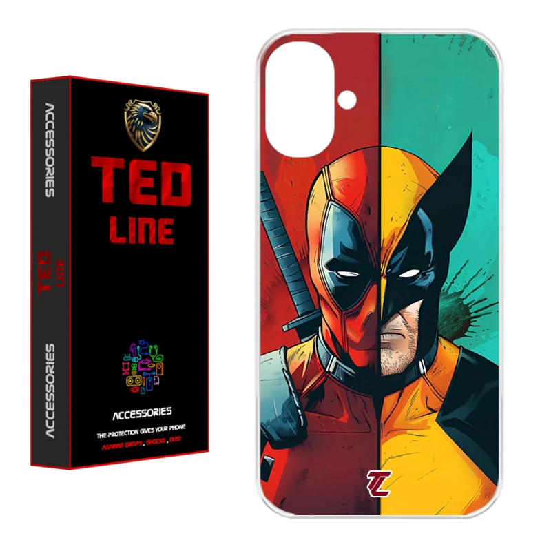 کاور تد لاین طرح ددپول و ولورین کد 1134 مناسب برای گوشی موبایل اپل Iphone 16
