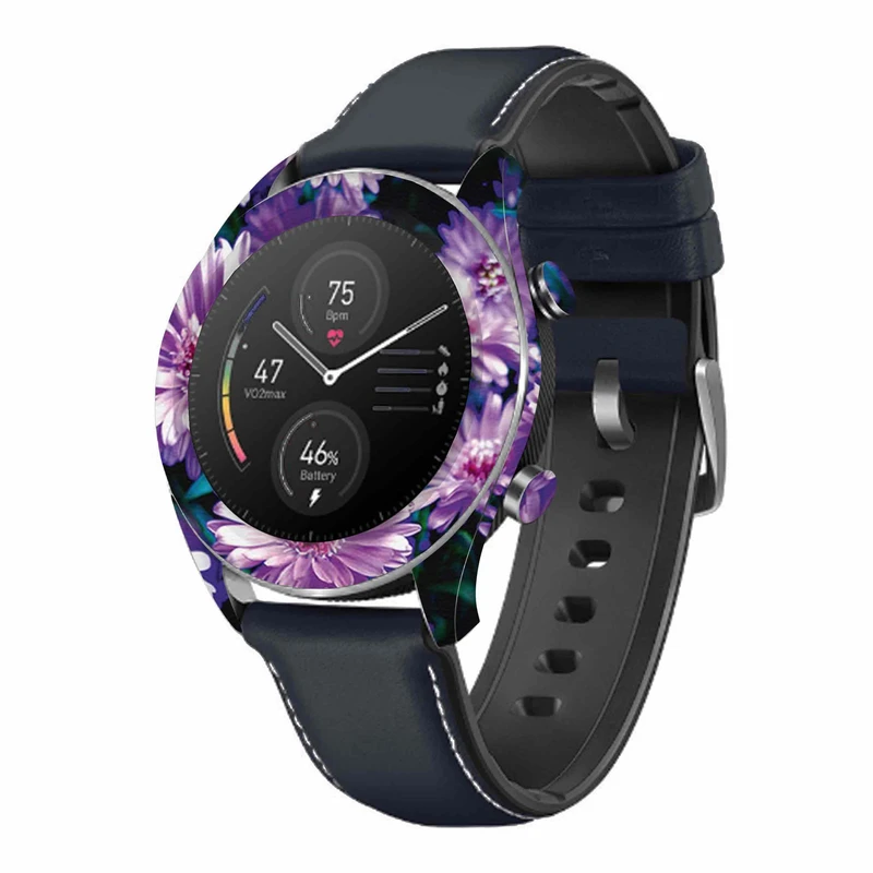  برچسب ماهوت طرح Purple-Flower مناسب برای ساعت هوشمند آنر watch magic
