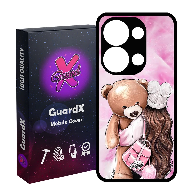 کاور گارد ایکس طرح Girl مدل Glass10088 مناسب برای گوشی موبایل شیائومی Redmi Note 13 Pro 4G / Poco M6 Pro 4G